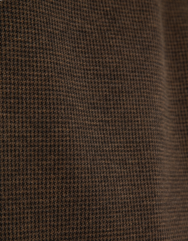 Brown houndstooth separate trousers