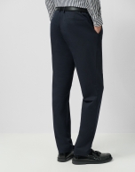 Navy blue Roma knit separate trousers
