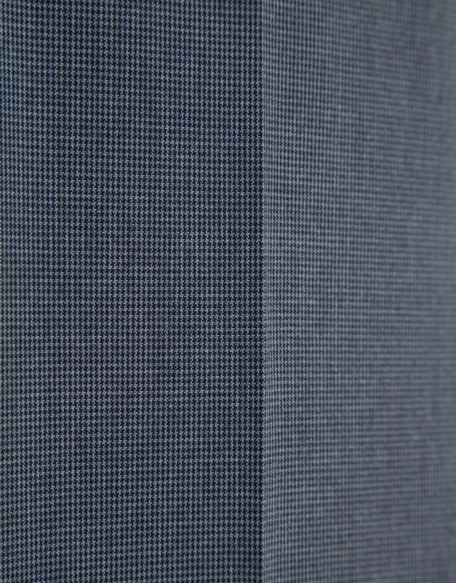 Pantalón pata de gallo azul