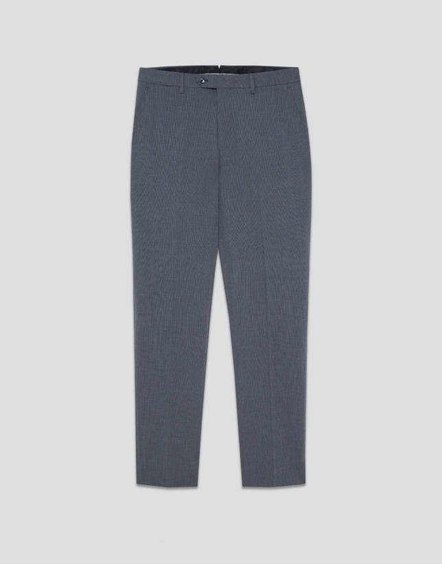 Pantalón pata de gallo azul