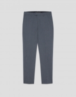 Pantalón pata de gallo azul