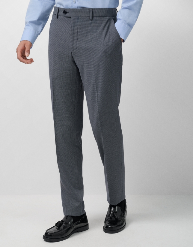 Pantalón pata de gallo azul