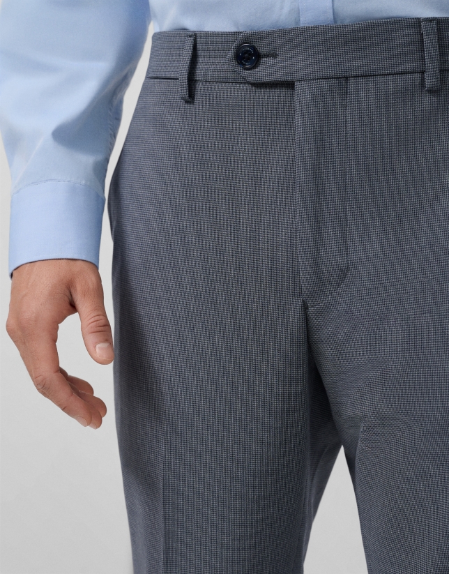 Pantalón pata de gallo azul