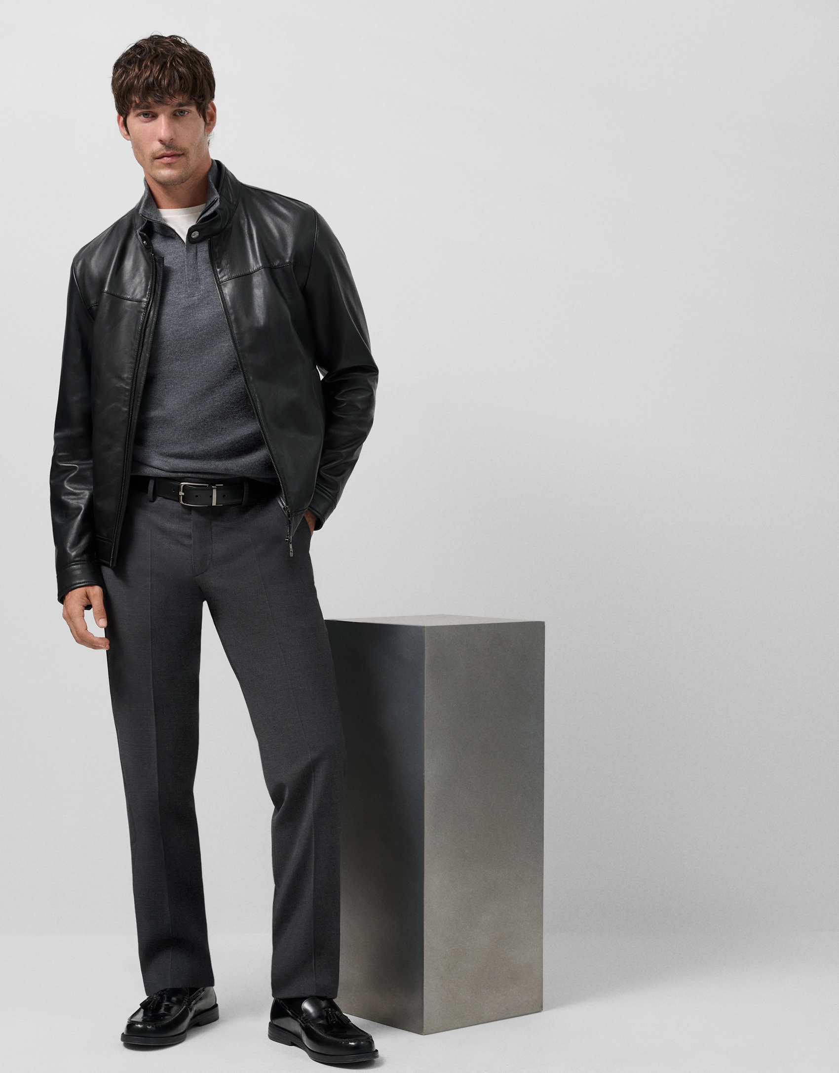 Dark gray dress pants