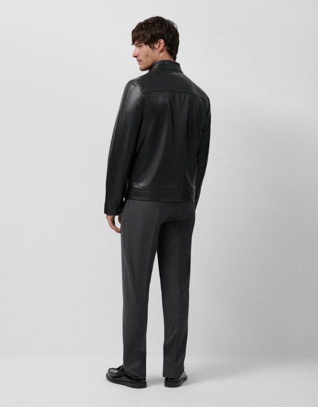 Pantalón vestir gris oscuro