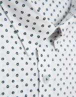 Camisa sport regular estampado bicolor
