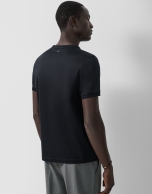 Black mercerized t-shirt