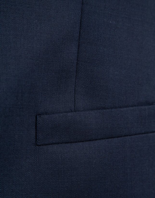 Navy dark blue wool waistcoat