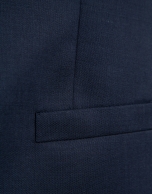 Chaleco de traje lana azul marino liso