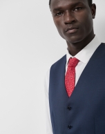 Navy dark blue wool waistcoat