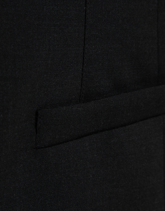 Dark grey wool waistcoat