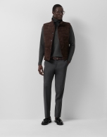 Chaleco acolchado ante marr&oacute;n