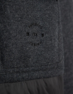 Jacket combined with technical fabric and dark grey cloth