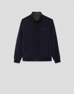 Khaki/navy reversible jacket