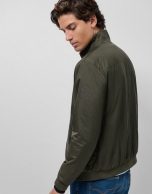 Khaki/navy reversible jacket