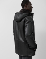 Chaquetón doble faz marrón
