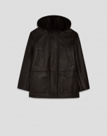 Chaquet&oacute;n doble faz marr&oacute;n