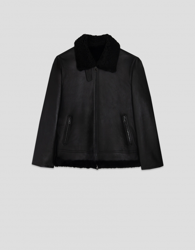 Black double-sided jacket