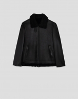 Black double-sided jacket