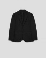 Americana separate tejido punto roma gris oscuro