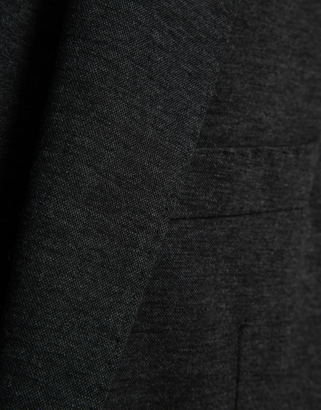 Americana separate tejido punto roma gris oscuro