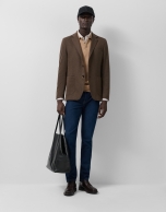 Brown houndstooth separate blazer