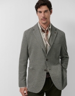 Americana confort estructura verde caqui