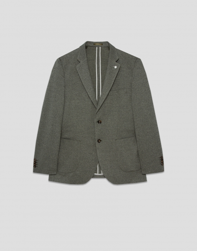 Americana confort estructura verde caqui