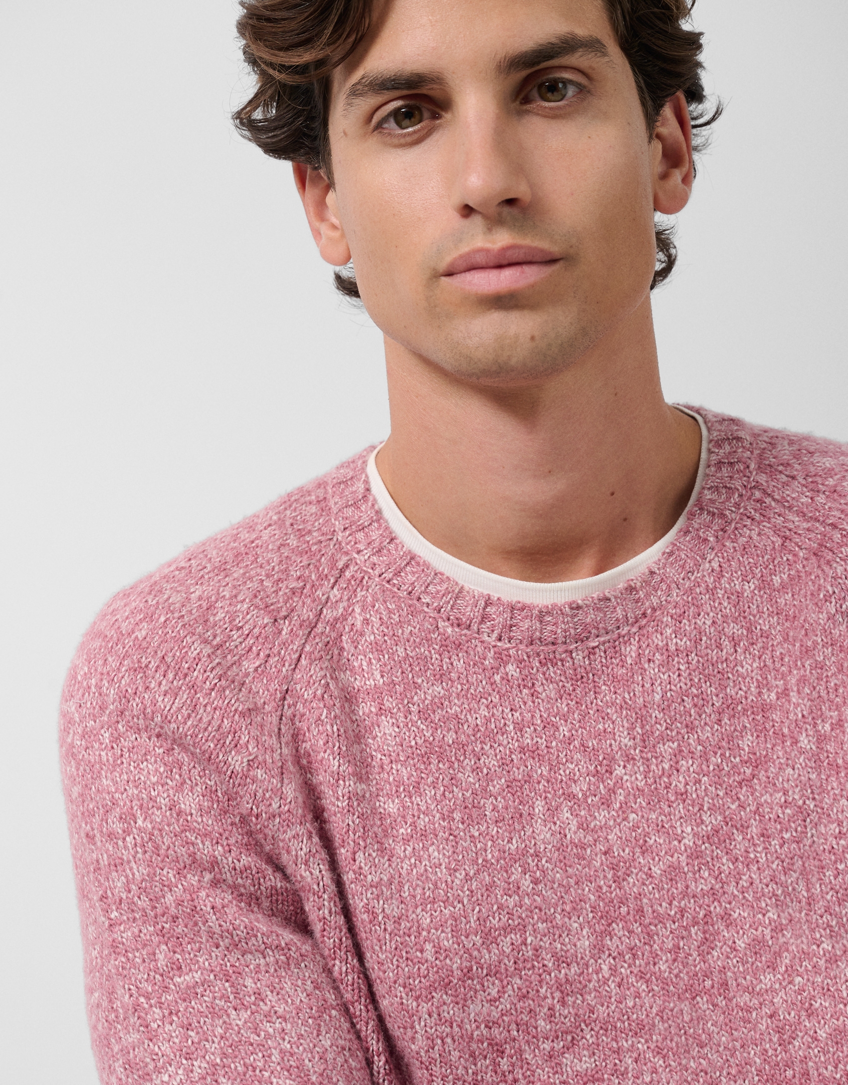 Jersey moulin&eacute; rosa/crudo