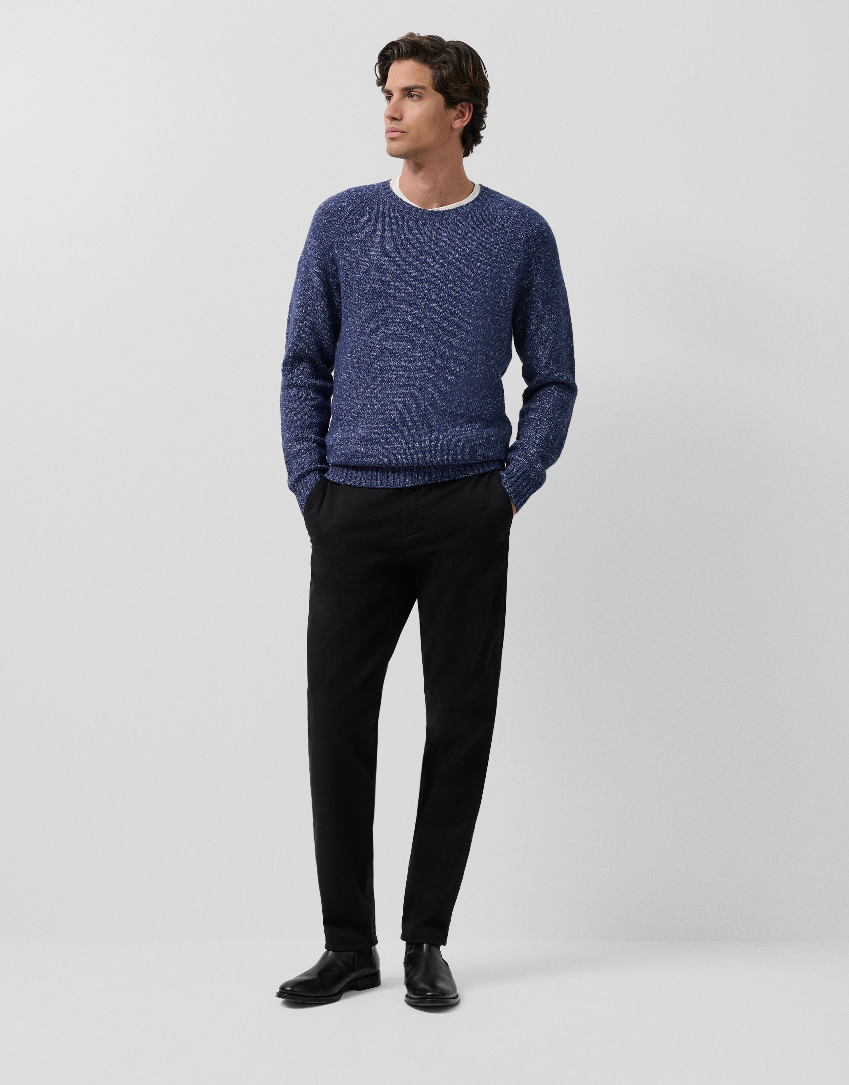 Jersey mouliné azul/celeste