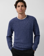 Jersey mouliné azul/celeste