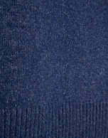 Jersey cuello cisne azul melange