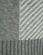 Jersey fantasía gris melange y crudo