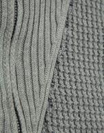 Jersey cuello envolvente color gris