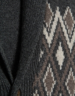 Grey shawl collar jacket