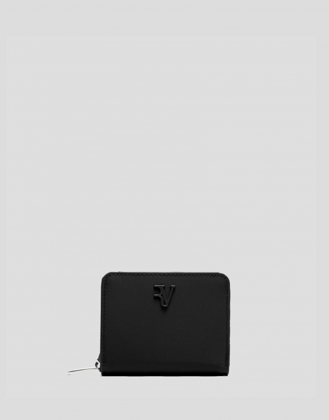 Black nylon coin purse