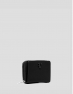Violet black nylon wallet purse