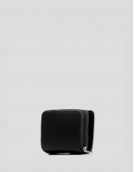 Violet black nylon wallet purse