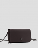 Brown nylon shoulder bag
