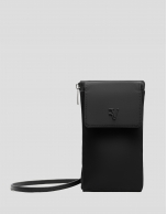 Violet black nylon mobile phone bag