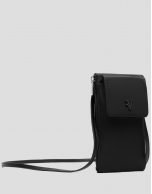 Violet black nylon mobile phone bag