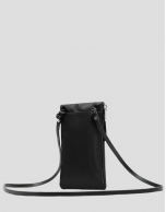 Violet black nylon mobile phone bag