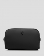 Violet black nylon toiletry bag