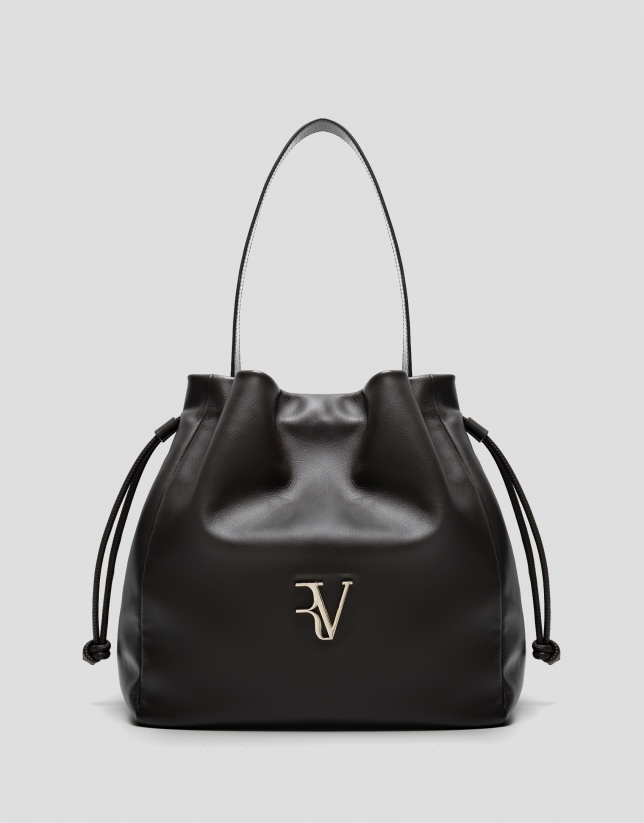 Bolso de hombro Daniela Hobo piel marrón