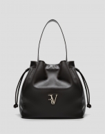 Daniela Hobo shoulder bag in brown leather