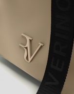 Hobo Violet M handbag in beige nylon