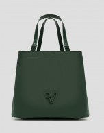 Bolso de mano Hobo Violeta M nailon verde
