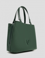 Bolso de mano Hobo Violeta M nailon verde