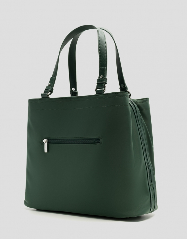 Bolso de mano Hobo Violeta M nailon verde