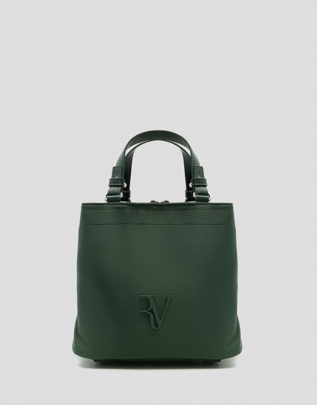 Bolso de mano Hobo Violeta S nailon verde